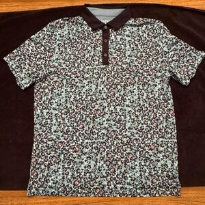 RHONE Golf Polo Shirt - Black and Blue